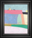 Live Colorfully-Patchwork By Joelle Wehkamp - Framed Print Wall Art - Light Blue