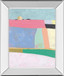Live Colorfully-Patchwork By Joelle Wehkamp - Mirror Framed Print Wall Art - Light Blue