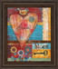 Love By Mollie B - Framed Print Wall Art - Red