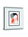 Luminous Tumble I By Laura Marshall Mirrored Frame - Red