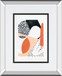 Luminous Tumble I By Laura Marshall Mirrored Frame - White