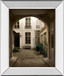 Marais Courtyard By Milla - Mirror Framed Print Wall Art - Light Brown