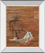 Maya By Saro - Mirror Framed Print Wall Art - Light Brown