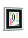 Mixed Shapes II By Courtney Prahl Mirrored Frame - Black