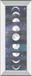 Moon Chart I By Naomi Mccavitt - Mirror Framed Print Wall Art - Dark Gray