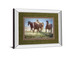 Morning Stroll By Wendy Caro - Mirror Framed Print Wall Art - Light Brown