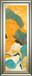 Mountain Shapes Il By Carolyn Roth - Framed Print Wall Art - Orange