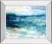 Ocean Break I By Carol Robinson - Mirror Framed Print Wall Art - Blue