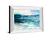 Ocean Break I By Carol Robinson - Mirror Framed Print Wall Art - Blue