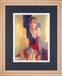 Odalisque L By Christine Comyn - Framed Print Wall Art - Yellow