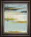 Ocean View By Vindedzis - Framed Print Wall Art - Light Blue