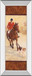 On The Hunt I By Linda Wacaster - Mirror Framed Print Wall Art - Beige