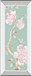 18x42 Oriental Garden I By Eva Watts - Mirrored Frame Wall Art - Green