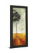 Palms Left - Framed Print Wall Art - Dark Gray