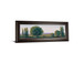 Panoramic Treeline I By Tim Otoole - Framed Print Wall Art - Dark Green