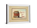 Peace And Love By Gail Peck - Mirror Framed Print Wall Art - Beige
