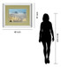 Pompas Beach By Frates - Mirror Framed Print Wall Art - Beige