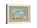Pompas Beach By Frates - Mirror Framed Print Wall Art - Beige