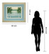Quiet Lake By Rita Vindeszia - Framed Print Wall Art - Light Blue