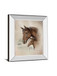 Race Horse I By Ruane Manning - Mirror Framed Print Wall Art - Dark Brown