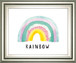 Rainbow Joy By Joelle Wehkamp - Framed Print Wall Art - White