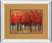 Red Forest By Asia Jensen - Mirror Framed Print Wall Art - Red