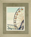 Retro Ferris By Gail Peck - Framed Print Wall Art - Beige