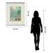 Retro In Aqua And Khaki Il By Laurie Maitland - Mirror Framed Print Wall Art - Beige
