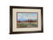 River Run By Louis Bourne - Framed Print Wall Art - Light Blue