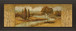 River Scene I - Framed Print Wall Art - Light Brown