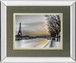 River Seine And The Eiffel Tower By Assaf Frank - Mirror Framed Print Wall Art - Gray