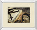 Rosary In Bible By Kbuntu - Mirror Framed Print Wall Art - Beige