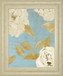 Scripted Poetic Peonies I By Lanie Loreth - Framed Print Wall Art - Light Blue