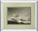 Sea Spray Il By Michael Kahn - Mirror Framed Print Wall Art - Gray