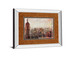 Shades Of New York By Markus Haub - Mirror Framed Print Wall Art - Light Brown