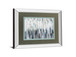 Silver Rain By Karen Lorena Parker - Mirror Framed Print Wall Art - Dark Gray
