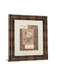 Single Peony By Vivian Flasch - Framed Print Wall Art - Light Brown