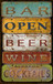 Small - License Plate Bar Open By Jean Plout - Yellow