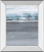 Snowy Tracks By Sims - Mirror Framed Print Wall Art - Dark Gray