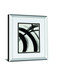 Spontaneous I By Farida Zaman Mirrored Frame - Black
