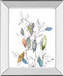 Spring Leaves I By Meyers, R. - Mirror Framed Print Wall Art - Blue