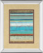 Strata I By Tava Studios - Mirror Framed Print Wall Art - Blue
