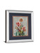 Summer Flowers Il By Ken Hurd - Mirror Framed Print Wall Art - Blue