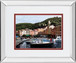 Sunshine Over Portofino By Saunders B. Mirrored Frame - Green