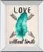 Teal Fearless Limits Il By Patricia Pinto - Mirror Framed Print Wall Art - Green