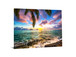 Tempered Glass With Foil - Coastal Sunset - Blue