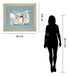 The Cabin By Natasia Cook - Framed Print Wall Art - Light Blue
