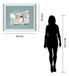 The Cabin By Natasia Cook - Mirror Framed Print Wall Art - Light Blue