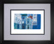 The Duomo, Florence By Ann Oram - Framed Print Wall Art - Blue