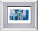The Duomo, Florence By Ann Oram - Mirror Framed Print Wall Art - Blue